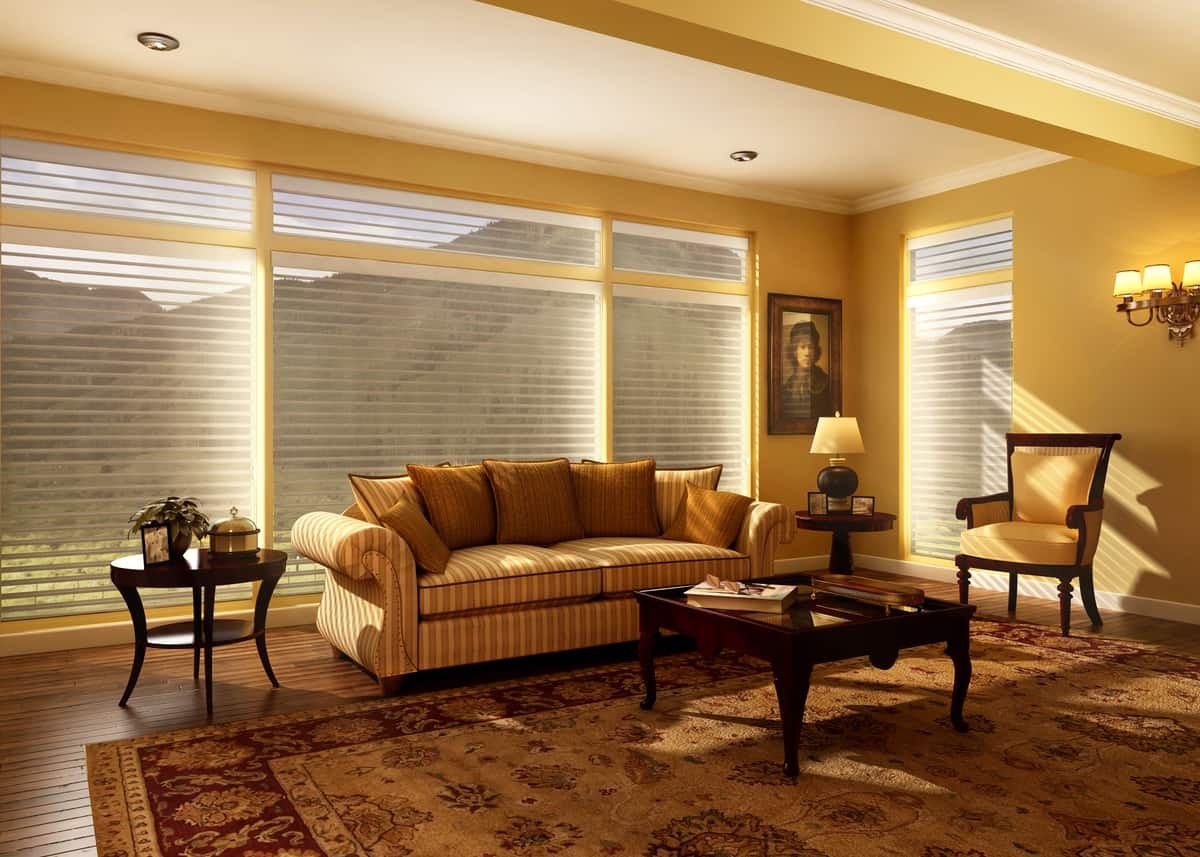 Silhouette® Window Shadings near Staten Island, New York (NY) with beautiful designs and adjustable fabric vanes.