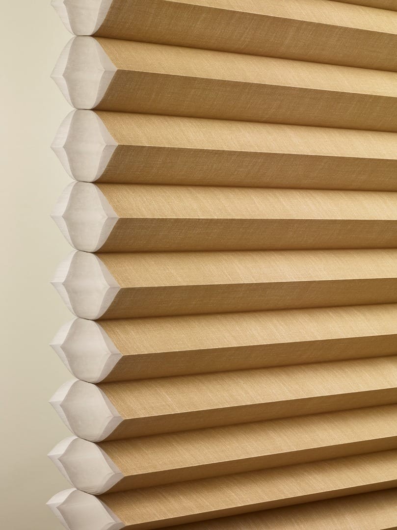 Duette® Honeycomb Shades near Staten Island, New York (NY) with various pleat sizes and beautiful fabrics.